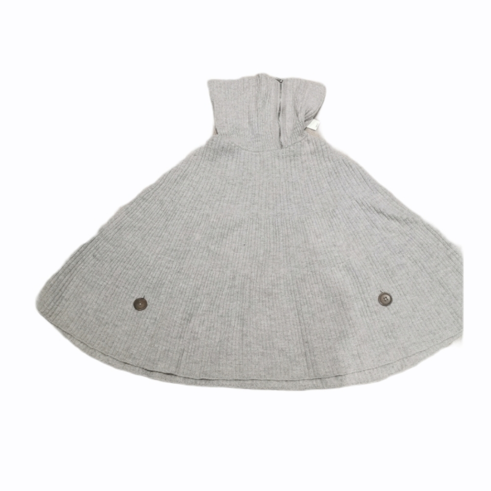 Gap turtle neck gray  poncho sweater